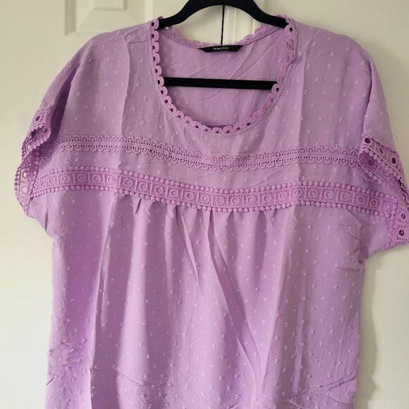 Purple DOKOTOO womwn's blouse XL - Picture 1 of 4